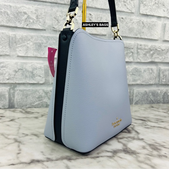 Kate Spade Darcy Colorblock Bucket Bag Crossbody In Pale Hydra - Picture 3 of 10